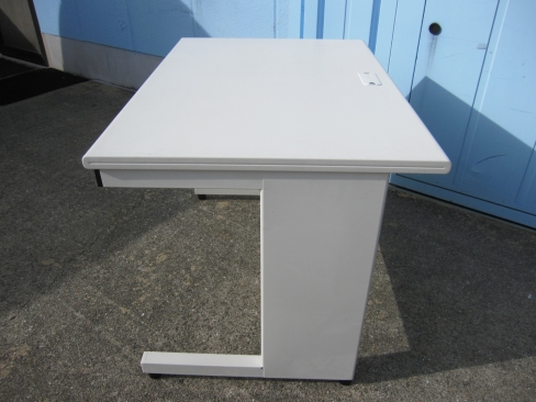事務机　平デスク　ホワイト　1000ｘ700ｘ700　プラス製フラットライン