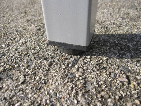 会議用テーブル　木目チーク　1500ｘ750ｘ720　4本脚