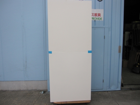 上下書庫セット　鍵あり　ホワイト　両開き/3段ラテラル　オカムラ製レクトライン