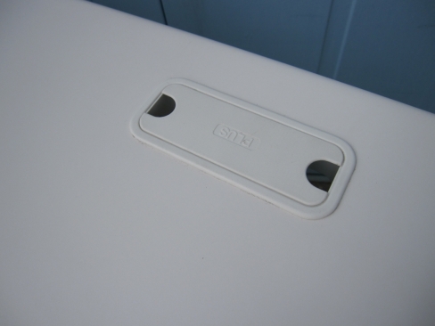 事務机　平デスク　ホワイト　1200ｘ700ｘ700　引き出し日焼けあり　プラス製