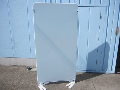 2連パーテーション　ライトブルー　1800ｘ1800　折り畳みパーテｰション