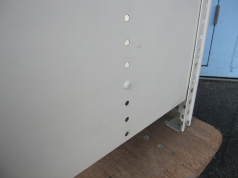 ボルトレスラック　天地６段　横板・背板あり　ニューグレー　900ｘ450ｘ1800　オカムラ製