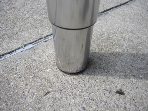 会議テーブル　木目チーク　イケア製　1550ｘ740ｘ690