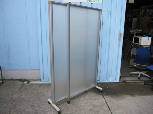 3連パーテーション　半透明　900+1200+900ｘ1830