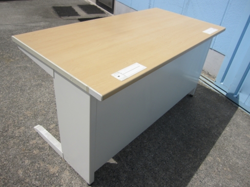 事務机　平デスク　1400ｘ700ｘ720　生興製　木目チーク