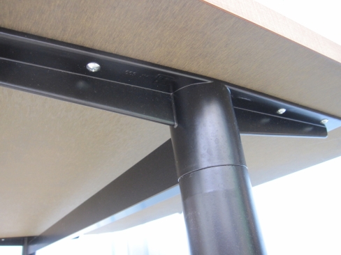 会議テーブル　チーク　1500ｘ900ｘ720　Ｔ字脚