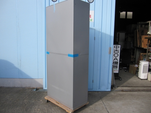 上下書庫セット　両開き/３列クリアケース　鍵あり　コクヨ製　900ｘ450ｘ2100　ホワイト