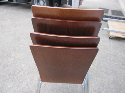 特価！　会議用チェア4台セット　背もたれ傷あり