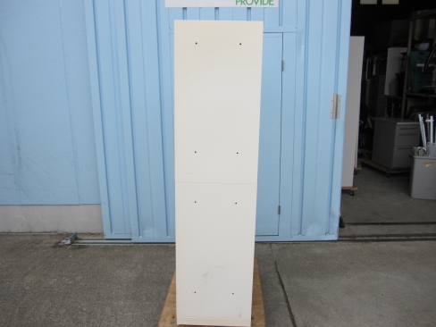 上下書庫セット　ホワイト　鍵あり　800ｘ400ｘ1760　オカムラ製ヴィラージュ　多少日焼けあり