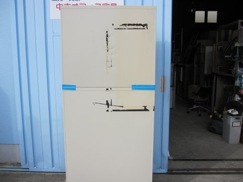 上下書庫セット　ニューグレー　鍵あり　880ｘ400ｘ1860