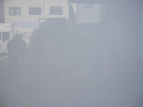 両面脚付ホワイトボード　Ｗ１８００　1900ｘ1800　支柱上部キャップなし　日焼け・傷あり