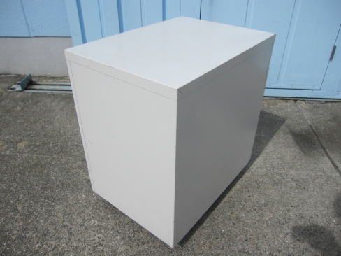 特価！　3段ワゴン　鍵無し　ホワイト　400ｘ550ｘ610