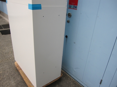 上下書庫セット　鍵あり　ホワイト　両開き/3段ラテラル　オカムラ製レクトライン