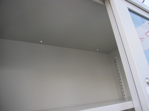 上下書庫セット　鍵あり　ニューグレー　880ｘ515ｘ1820　ベース穴あけ加工あり