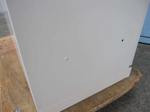 両開き書庫　ホワイト　鍵あり　オカムラ製ヴィラージュ　800ｘ400ｘ1850