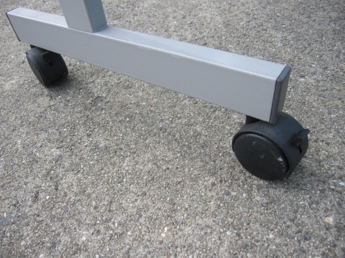 会議用テーブル　ホワイト　1800ｘ450ｘ720　スタックテーブル