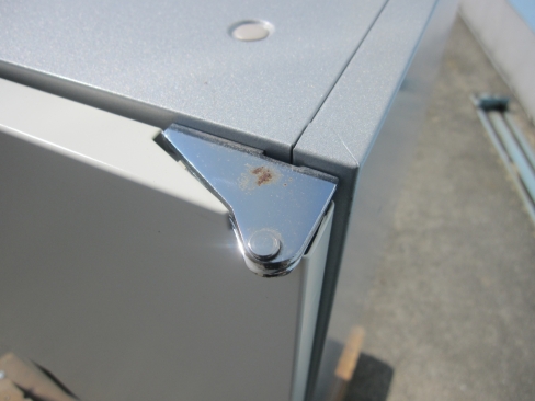 両開き書庫　鍵あり　ホワイト　800ｘ400ｘ1100　オカムラ製ビラージュ