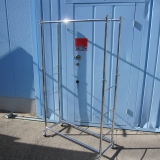 2連ハンガーラック シルバー 1000x420x1600