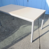 会議用テーブル 木目チーク 1500x750x720 4本脚