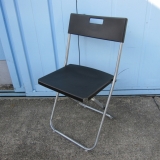 折りたたみイス ブラック イケア製 樹脂製