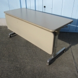 会議テーブル 1500x600x700 スタックテーブル 幕板あり ニューグレー