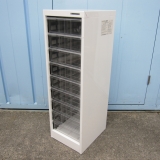 1列9段クリアケース ホワイト 280x340x880