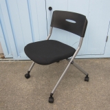 会議用チェア ブラック ネスティングチェア