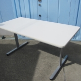 会議用テーブル ホワイト 1500x750x720 T字脚