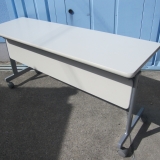 会議用テーブル ホワイト 1500x450x700 スタックテーブル