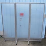 3連パーテーション 半透明 1810x1800