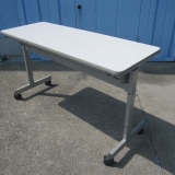 会議用テーブル ホワイト 1200x450x700 スタックテーブル