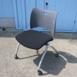 会議用チェア グレー/ブラック ライオン製