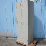 2人用ロッカー 鍵あり ニューグレー 608x515x1790