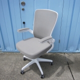 事務イス 肘あり ライトグレー