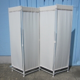 4連パーテーション アイボリー 1960x1800