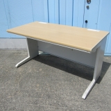 事務机 平デスク 1400x700x720 生興製 木目チーク