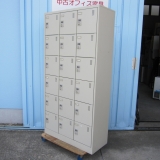 18人用ロッカー 3列6段 ダイヤル錠 ニューグレー 生興製 900x380x1790 マスターキーなし