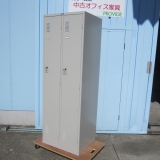 2人用ロッカー ナイキ製 鍵あり ニューグレー 608x515x1790